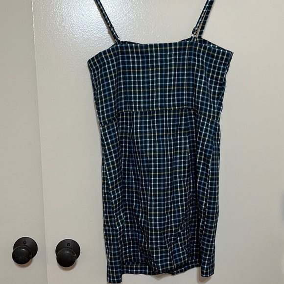 Aeropostale Plaid Zip Front Dress Medium - Picture 5 of 8